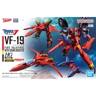 HG 1/100 Macross VF-19 Custom Fire Valkyrie With Sound Booster (Robotech)