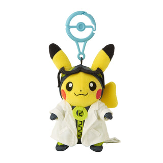 Pokemon Centre Japan Limited Mascot Keychain: Pokemon Go Professor Willow's Assistant Pikachu