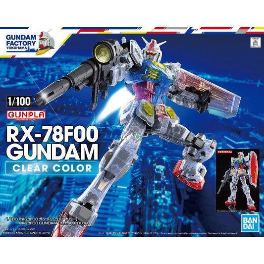 Bandai 1/100 RX-78F00 Gundam [Clear Color] (Gundam Factory Yokohama Exclusive) - Kidultverse