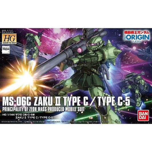 Bandai HGGTO 1/144 No.016 MS-06C Zaku II Type C/Type C-5 (Gundam The Origin Ver.) - Kidultverse