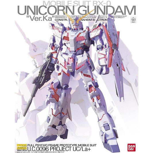 Bandai MG 1/100 No.102 RX-0 Unicorn Gundam Ver.Ka - Kidultverse