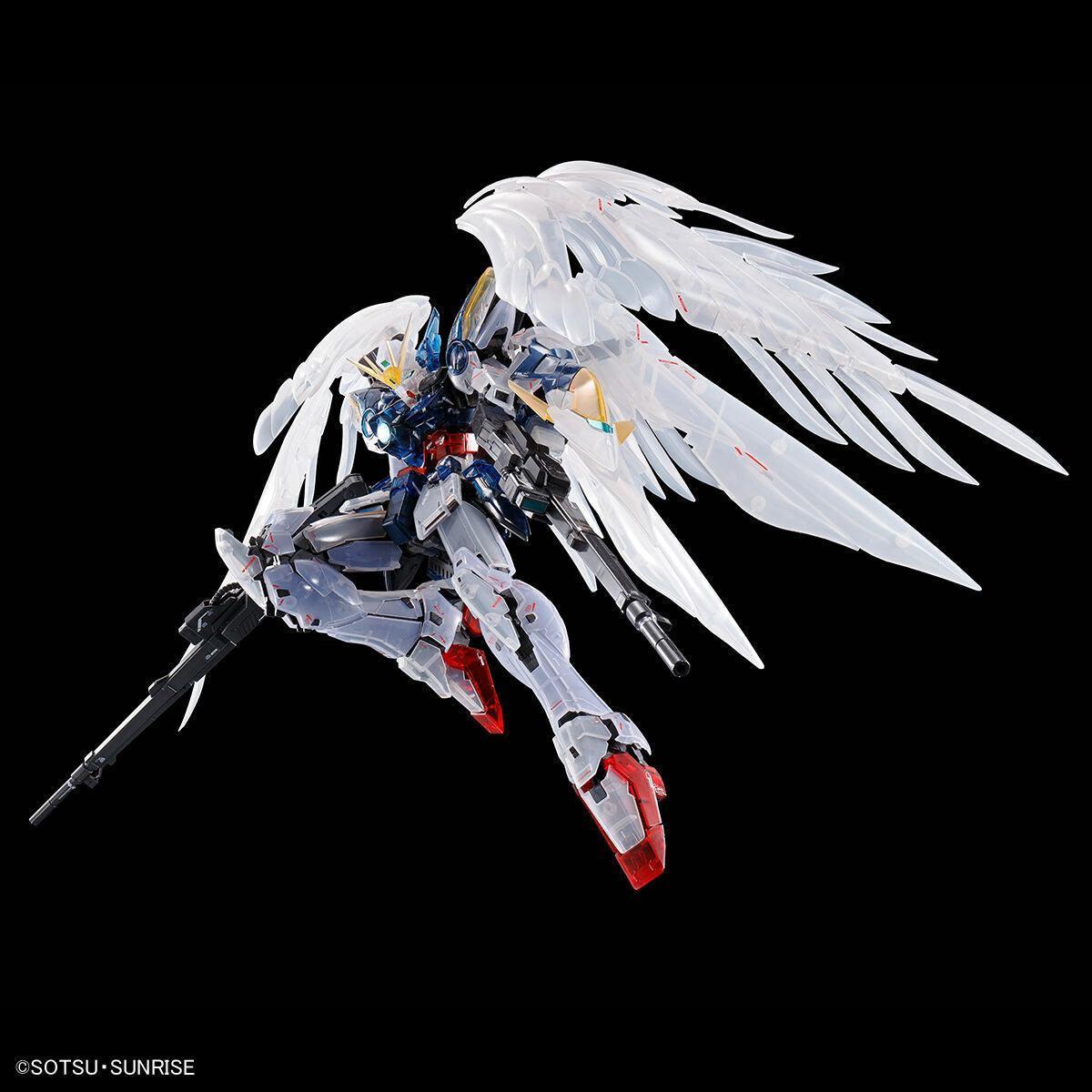 Bandai MG 1/100 The Gundam Base Limited Wing Gundam Zero EW [Clear Color] - Kidultverse