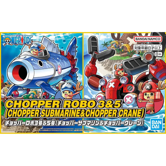 Bandai One Piece Chopper Robo No.3 & 5 Chopper Submarine & Chopper Crane Set - Kidultverse