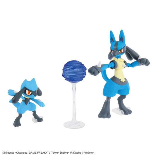 Bandai Pokemon Plastic Model Collection Select 44 Riolu & Lucario - Kidultverse