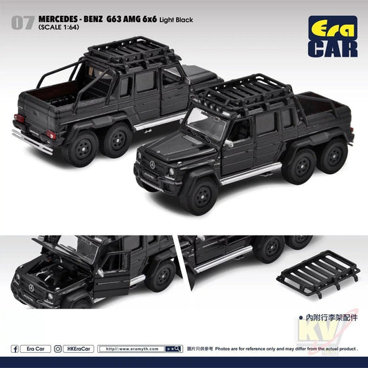 Era Car ERA#07 1/64 Mercedes Benz G63 AMG6X6 Light Black - Kidultverse