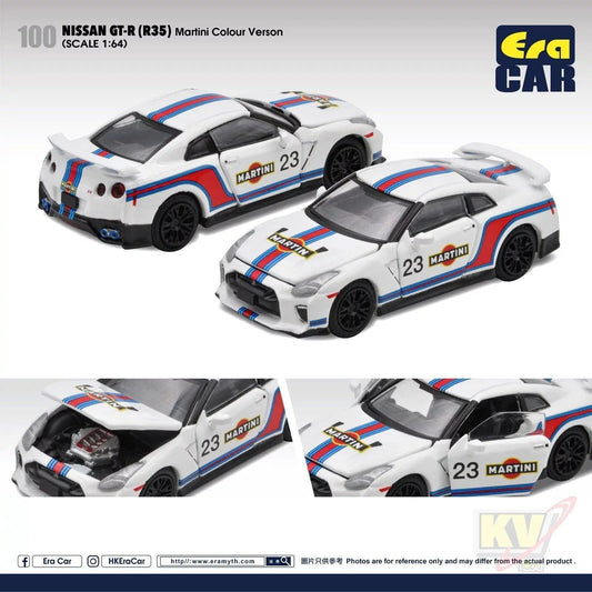Era Car ERA#100 1/64 Nissan GT-R (R35) Martini Colour Version - Kidultverse