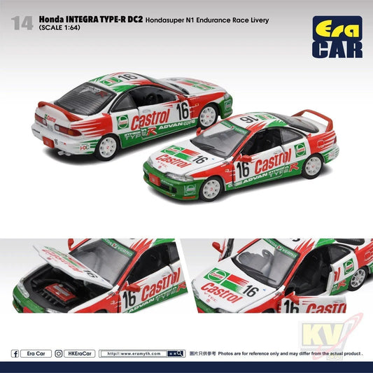 Era Car ERA#14 1/64 Honda Integra Type-R DC2 (Hondasuper N1 Endurance Race Livery) - Kidultverse