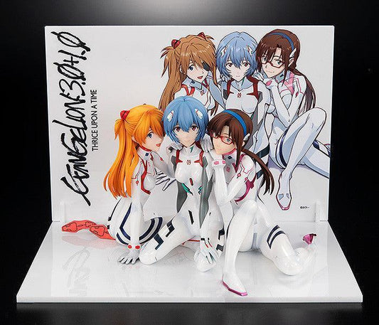 Good Smile Company KDcolle 1/8 EVANGELION:3.0+1.0 THRICE UPON A TIME Asuka, Rei, Mari Newtype Cover ver. [Newtype Special Set] Complete Figures - Kidultverse
