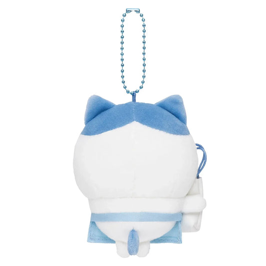 Gray Parka Service Chiikawa: Mogumogu Honpo Limited Staff Plush Mascot Keychain: Hachiware (CHGS-0136) - Kidultverse