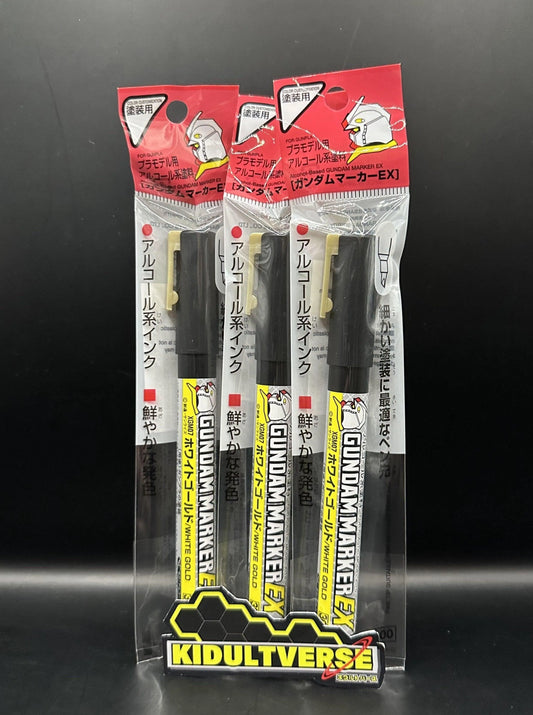 GSI Creos Mr Hobby Gundam Marker EX XGM-07 White Gold - Kidultverse