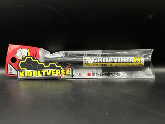 GSI Creos Mr Hobby Gundam Marker EX XGM-08 Yellow Gold - Kidultverse