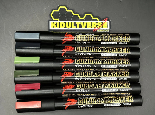 GSI Creos Mr Hobby Gundam Marker GMS-108 Zeon Set - Kidultverse