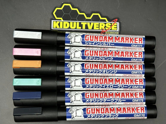 GSI Creos Mr Hobby Gundam Marker GMS-125 Metallic Set 2 - Kidultverse