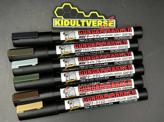 GSI Creos Mr Hobby Gundam Marker GMS-127 MSV Set - Kidultverse