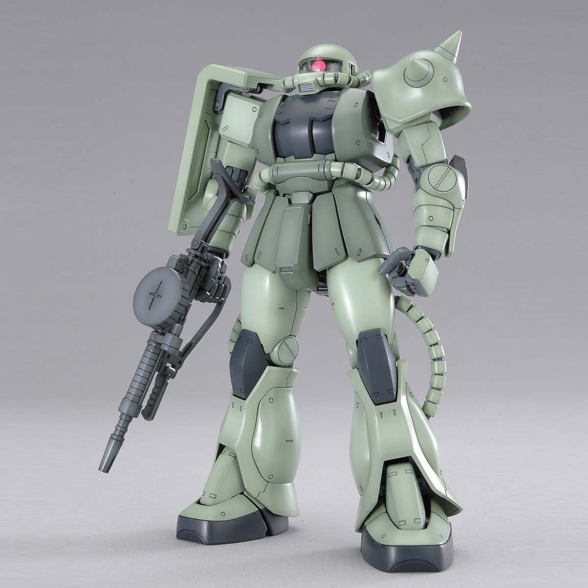 MG 1/100 No.097 MS-06J Zaku II Ver.2.0 – front view with shield and machine gun