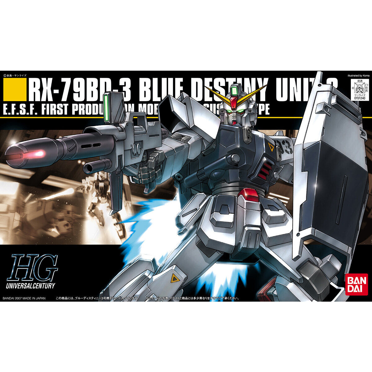 Bandai HGUC 1/144 No.082 RX-79BD-3 Blue Destiny Unit 3 - Kidultverse