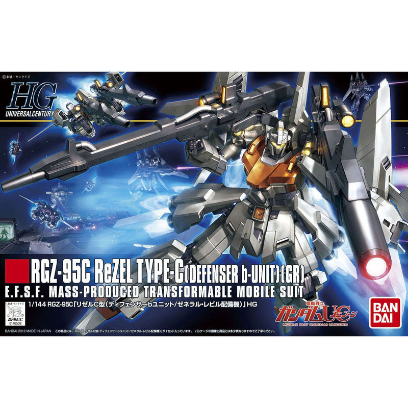 Bandai HGUC 1/144 No.142 RGZ-95C ReZEL Type C [Defenser b-Unit] [GR] - Kidultverse