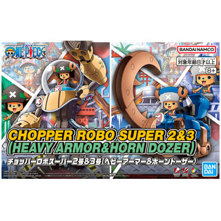 Bandai One Piece Chopper Robo Super No.2 & 3 Heavy Armor & Horn Dozer Set - Kidultverse