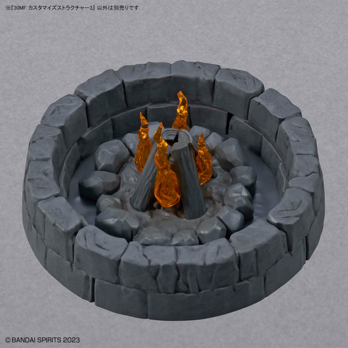 30 Minutes Fantasy 30MF Customize Structure 03 – assembled campfire with stone ring