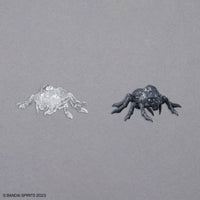 30 Minutes Fantasy 30MF Customize Structure 03 – clear and grey spider parts side by side