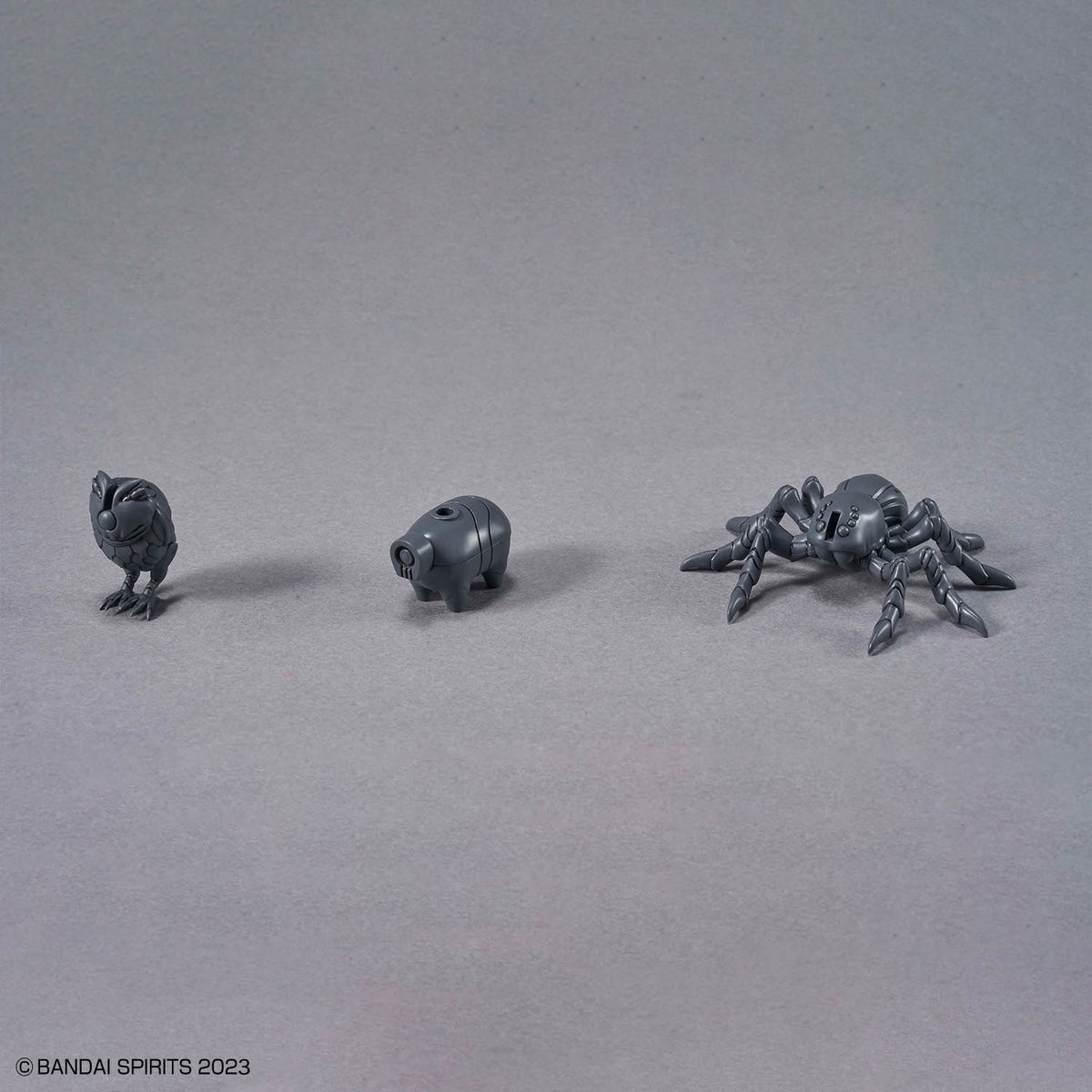 30 Minutes Fantasy 30MF Customize Structure 03 – three grey creature parts side by side
