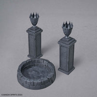 30 Minutes Fantasy 30MF Customize Structure 03 – pedestals with spiked urns and well