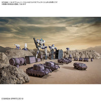 30 Minutes Missions 30MM 1/144 W-39 Option Parts Set 24 – desert diorama scene with mecha and vehicles