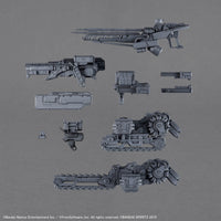 Option Parts No.07 Weapon Set 07 – unassembled weapon sprues and tread parts