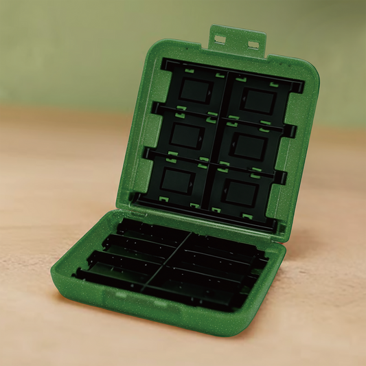 Hori 24-Game Card Case for Nintendo Switch 2 – open view showing card slots
