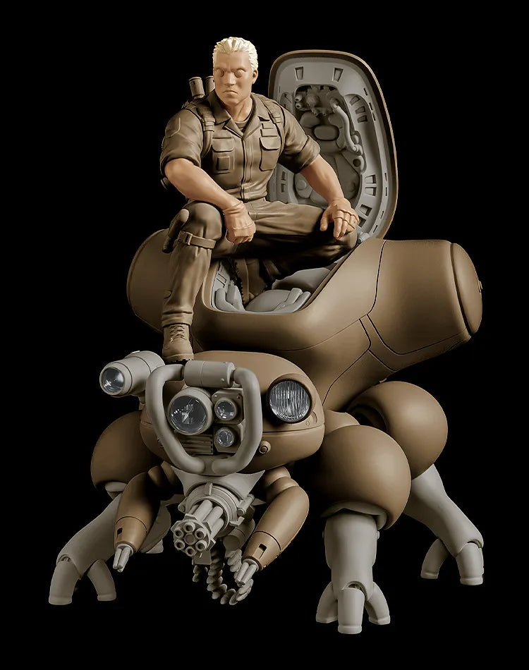 Ghost in the Shell: 1/20 PLAMAX minimum factory MF-95 Batou with Fuchikoma [Manga Edition]