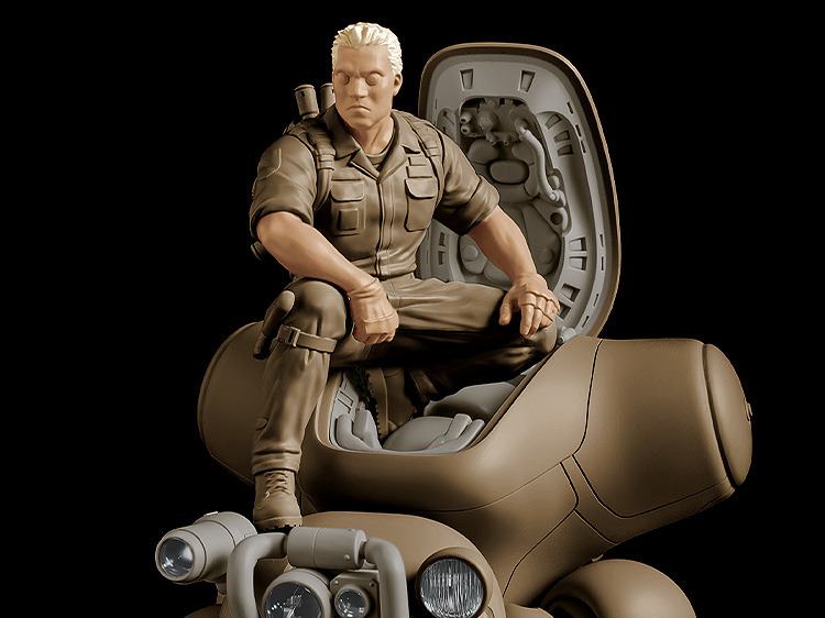 Ghost in the Shell: 1/20 PLAMAX minimum factory MF-95 Batou with Fuchikoma [Manga Edition]