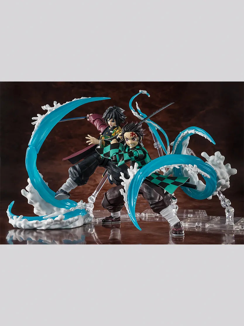 Demon Slayer: S.H.Figuarts Tanjiro And Giyu Water Breathing Effect Parts Set