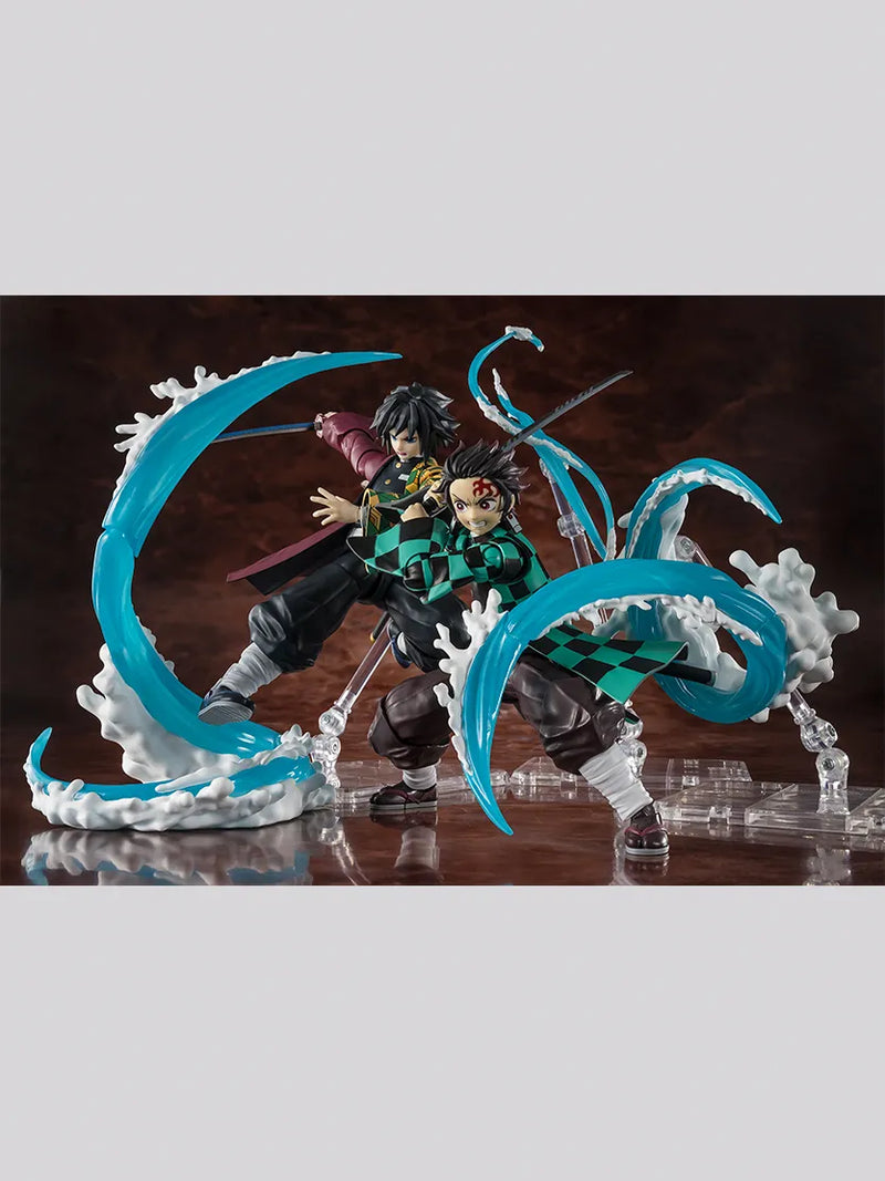 Demon Slayer: S.H.Figuarts Tanjiro And Giyu Water Breathing Effect Parts Set