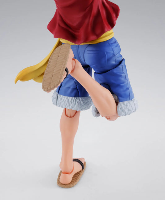 One Piece: S.H.Figuarts: Monkey.D.Luffy – rear view of raised leg and sandal