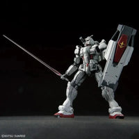 HG 1/144 No.255 Gundam EX – rear three-quarter view with beam sabre and shield