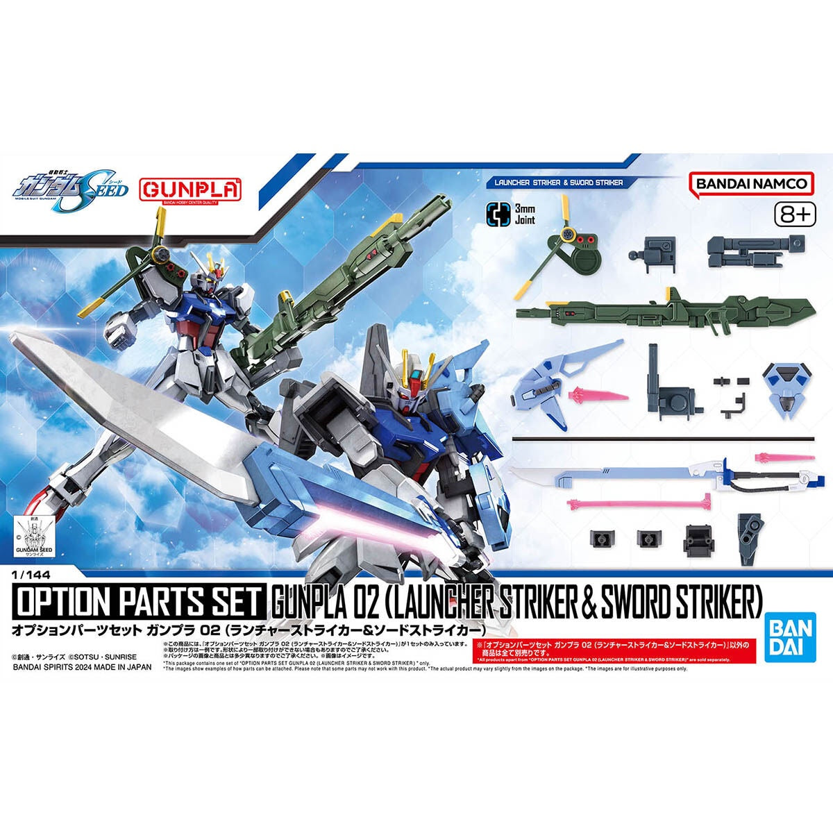 Option Parts Set Gunpla 02 Launcher Striker & Sword Striker