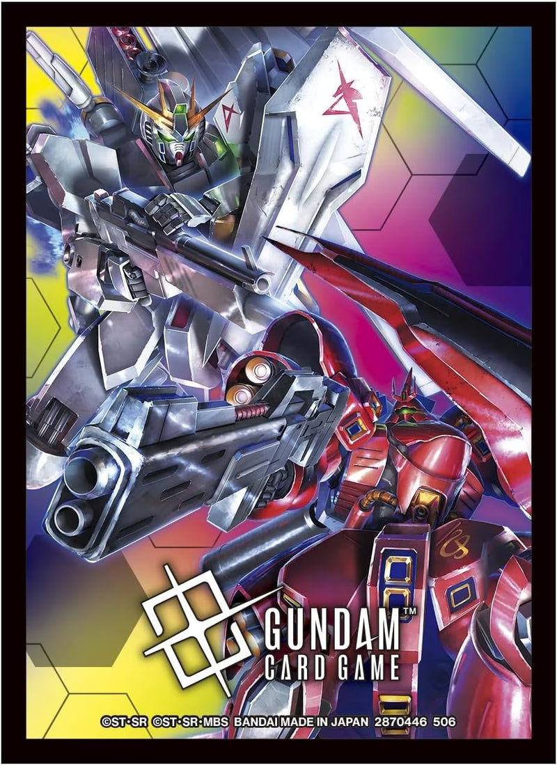 Gundam Card Game Official Card Sleeves 02 [Nu Gundam VS Sazabi]