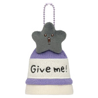Chiikawa: Chiikawa Park Mascot Sized Knit Hat Keychain Black Star