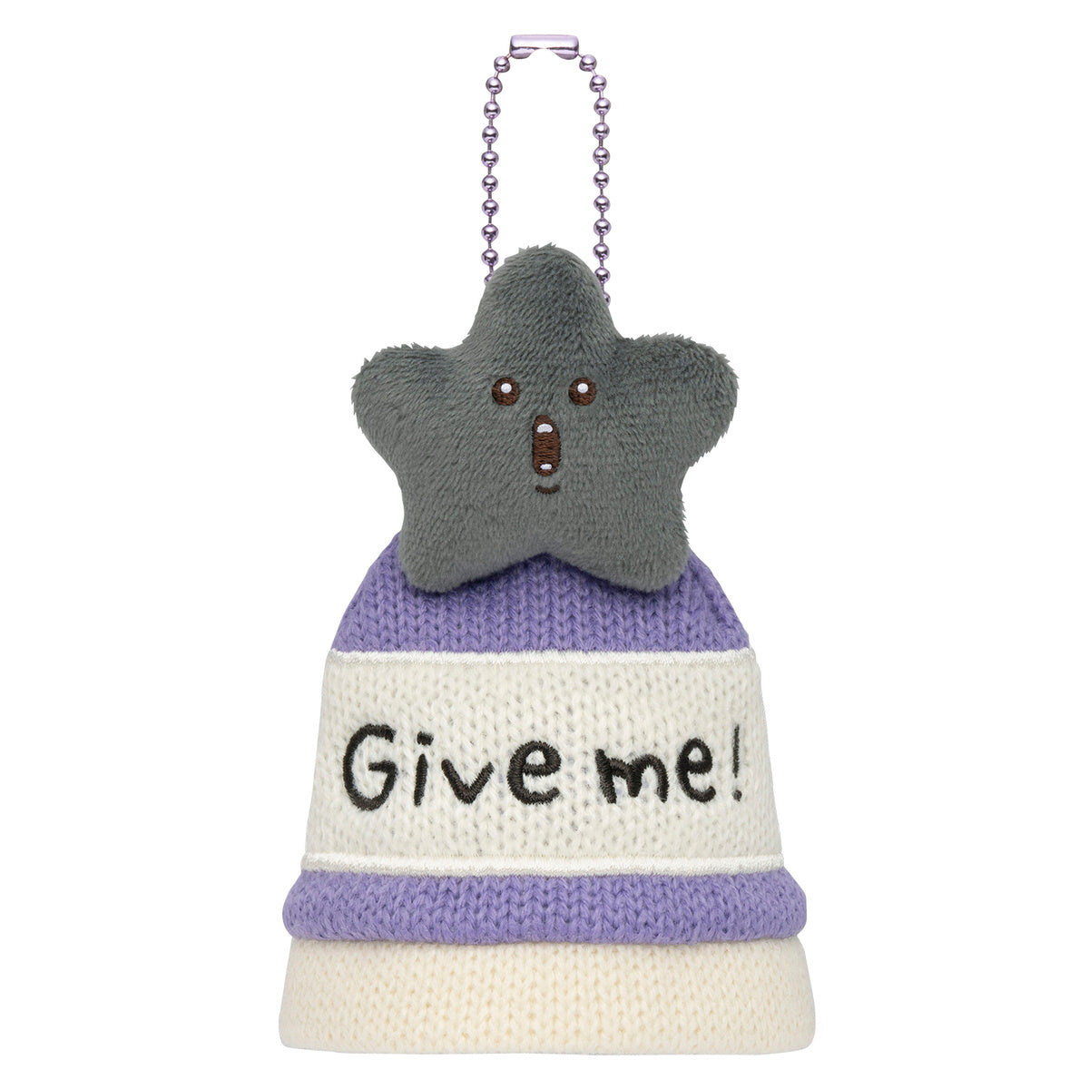Chiikawa: Chiikawa Park Mascot Sized Knit Hat Keychain Black Star