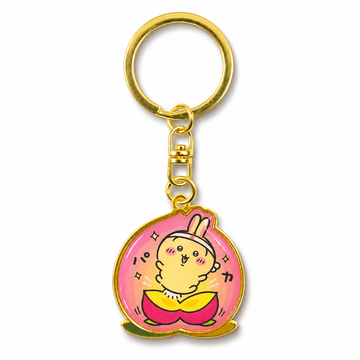 Chiikawa: Local Limited Diecut Keychain: Usagi [Momotaro Born from a Peach] (CKW11613)