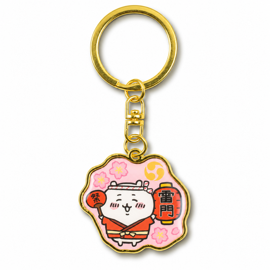 Chiikawa: Local Limited Diecut Keychain: Chiikawa [Kaminarimon] (CKW45439)