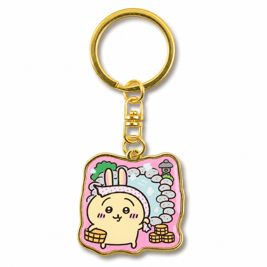 Chiikawa: Local Limited Diecut Keychain: Usagi [Onsen] (CKW45724)