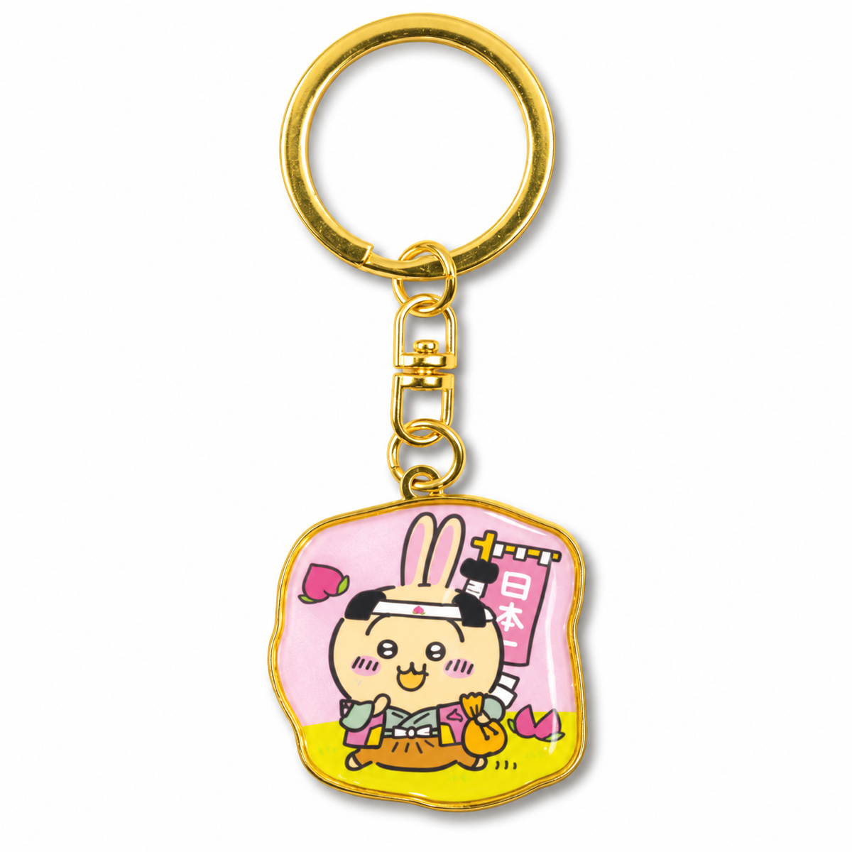 Chiikawa: Local Limited Diecut Keychain: Usagi [Okayama Momotaro] (CKW46520)