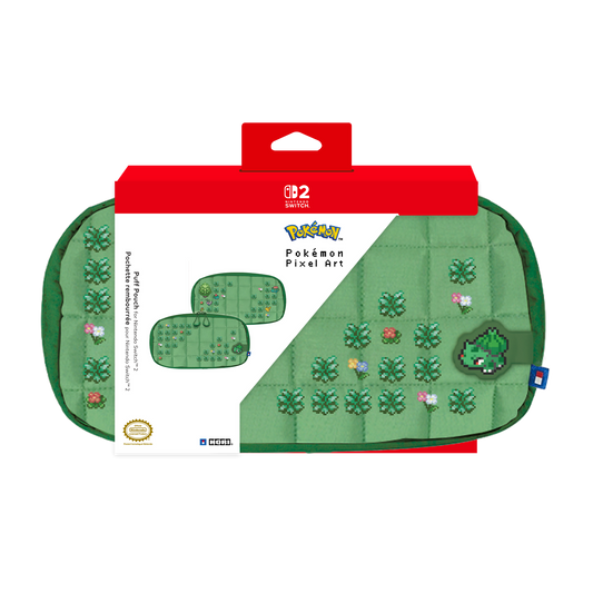 Hori Puff Pouch (Pokémon Pixel Green) for Nintendo Switch 2
