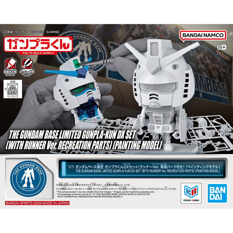 1/1 The Gundam Base Limited Gunpla-Kun DX Set [with Runner Ver. Recreation Parts] (Painting Model)