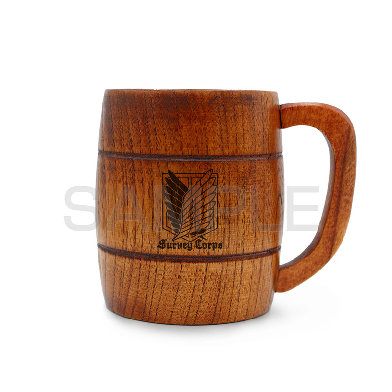 Attack on Titan: Survey Corps Barrel Wooden Mug
