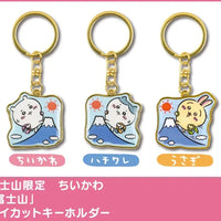 Chiikawa: Local Limited Diecut Keychain: Usagi – three keychains side by side, usagi on far right