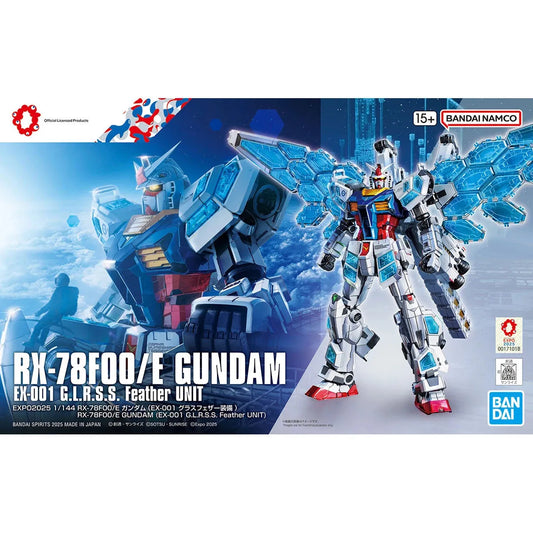 Bandai 1/144 RX-78F00/E Gundam [EX-001 Glass Feather Equipped] (EXPO2025 Exclusive) - Kidultverse