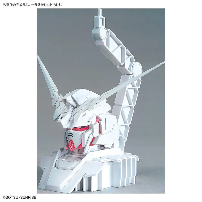 Bandai 1/48 The Gundam Base Limited Unicorn Gundam Head Display Base (Psycho-frame Color Variation Ver.) & Unicorn Gundam 02 Banshee Head Display Base Set - Kidultverse
