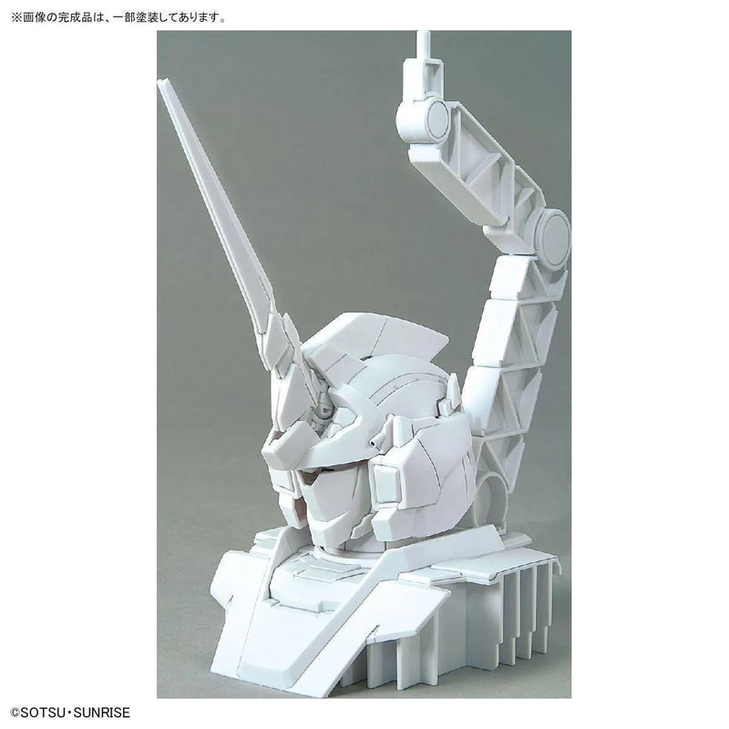 Bandai 1/48 The Gundam Base Limited Unicorn Gundam Head Display Base (Psycho-frame Color Variation Ver.) & Unicorn Gundam 02 Banshee Head Display Base Set - Kidultverse